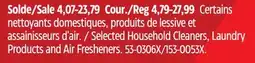 Canadian Tire Selected Household Cleaners, Laundry Products and Air Fresheners offer