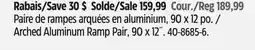 Canadian Tire CargoMaster Arched Aluminum Ramp Pair, 90 x 12˝ offer