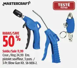 Canadian Tire Mastercraft 3-Pc Blow Gun Kit offer