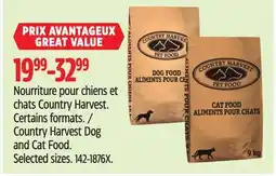 Canadian Tire Country Harvest Dog and Cat Food offer