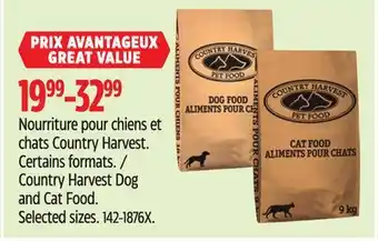 Canadian Tire Country Harvest Dog and Cat Food offer