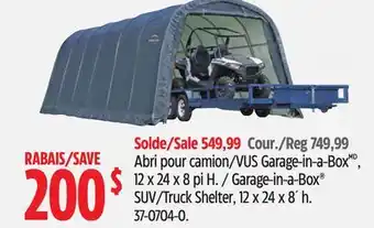 Canadian Tire Shelter Logic Garage-in-a-Box 12 x 24 x 8 pi H offer