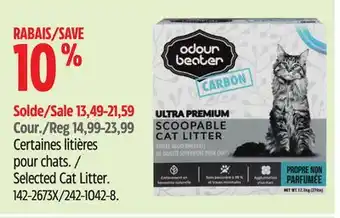 Canadian Tire Selected Cat Litter offer