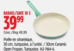 Canadian Tire Green Pan 30cm Ceramic Open Frypan, Turquoise offer