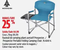 Canadian Tire Woods Prospector Portable Folding Camping Chair offer