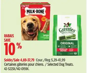 Canadian Tire Selected Dog Treats offer