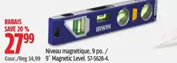 Canadian Tire IRWIN 9˝ Magnetic Level offer