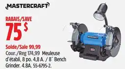 Canadian Tire Mastercraft 8 Bench Grinder offer