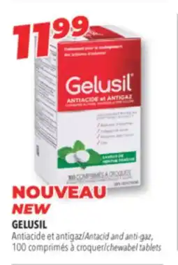 Familiprix GELUSIL, Antacid and anti-gaz, 100 chewable tablets offer