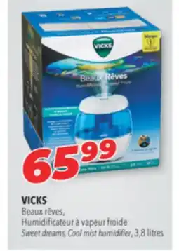 Familiprix VICKS Sweet dreams, Cool mist humidifier, 3,8 litres offer