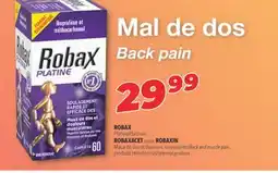 Familiprix ROBAX Platinum, or ROBAXIN Back and muscle pain, selected products offer