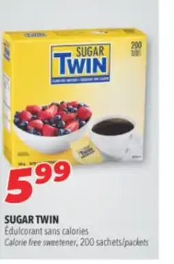 Familiprix SUGAR TWIN Calorie free sweetener, 200 sachets/packets offer