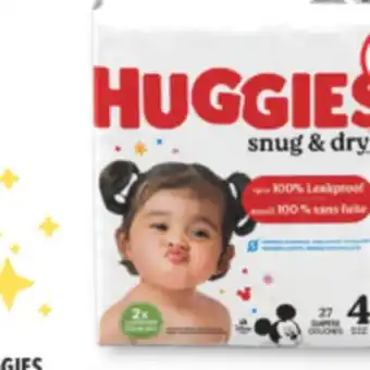 Familiprix HUGGIES, Couches Selected diapers or Baby wipes, recharges selected refills offer