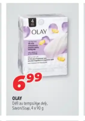 Familiprix OLAY Age defy, Savon/Soap, 4 x 90 g offer