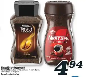 Marché Richelieu NESCAFÉ CAFÉ INSTANTANÉ | NESCAFÉ INSTANT COFFEE offer