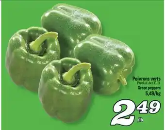 Marché Richelieu POIVRONS VERTS | GREEN PEPPERS offer