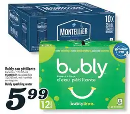 Marché Richelieu BUBLY EAU PÉTILLANTE | BUBLY SPARKLING WATER offer