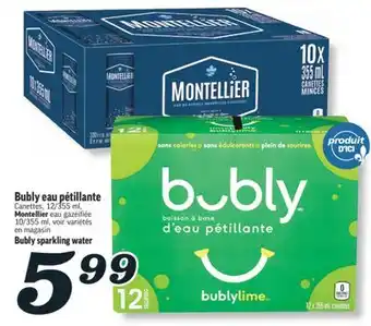 Marché Richelieu BUBLY EAU PÉTILLANTE | BUBLY SPARKLING WATER offer