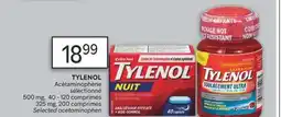 Brunet TYLENOL Acétaminophène sélectionné 500 mg offer