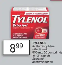 Brunet TYLENOL Acétaminophène sélectionné 500 mg offer