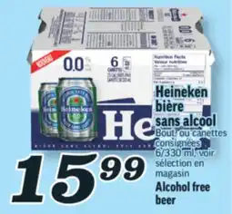 Marché Richelieu HEINEKEN BIÈRE SANS ALCOOL | ALCOHOL FREE BEER offer