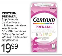 Brunet CENTRUM PRENATAL Suppléments de vitamines et minéraux prénataux sélectionnés offer