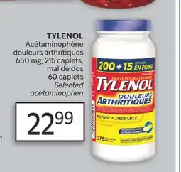 Brunet TYLENOL Acétaminophène douleurs arthritiques offer