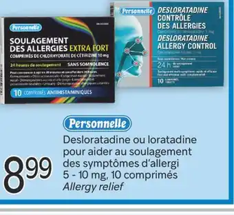 Brunet PERSONNELLE Desloratadine ou loratadine pour aider au soulagement des symptômes d'allergi 5 - 10 mg offer