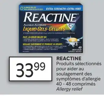 Brunet REACTINE Produits sélectionnés pour aider au soulagement des symptômes d'allergie offer