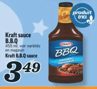 Marché Richelieu KRAFT SAUCE B. B. Q | KRAFT B.B.Q SAUCE offer