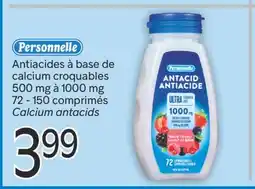 Brunet PERSONNELLE Antiacides à base de calcium croquables 500 mg à 1000 mg offer