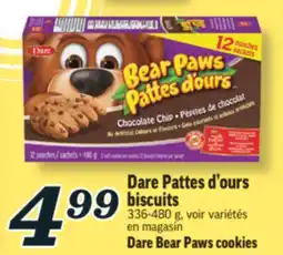 Marché Richelieu DARE PATTES D'OURS BISCUITS | DARE BEAR PAWS COOKIES offer