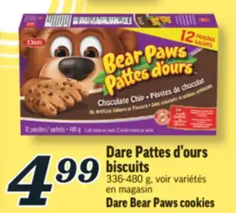 Marché Richelieu DARE PATTES D'OURS BISCUITS | DARE BEAR PAWS COOKIES offer