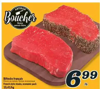 Marché Richelieu BIFTECKS FRANÇAIS | FRENCH STYLE STEAKS offer