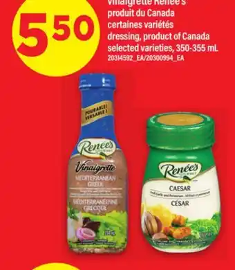 Maxi VINAIGRETTE RENÉE'S | dressing, 350-355 mL offer