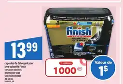 Maxi CAPSULES DE DÉTERGENT POUR LAVE-VAISSELLE FINISH | DISHWASHER TABS, 30-55 UN offer