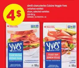 Maxi SIMILI-CHARCUTERIES CUISINE VEGGIE YVES | slices 120-155 g offer