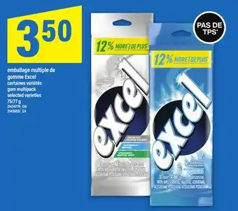 Maxi EMBALLAGE MULTIPLE DE GOMME EXCEL | GUM MULTIPACK, 75/77 g offer