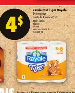 Maxi ESSUIE TIGER ROYALE, 3 = 6 ROULEAUX | TOWELS 3=6 ROLLS offer