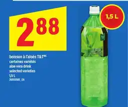 Maxi BOISSON À L'ALOÉS T&TMC | aloe vera drink, 1,5 L offer