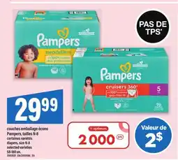 Maxi COUCHES EMBALLAGE ÉCONO PAMPERS, TAILLES N-8 | diapers, size N-8, 58-180 un offer