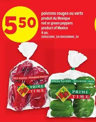 Maxi POIVRONS ROUGES OU VERTS, 4 un offer