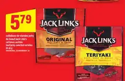 Maxi COLLATIONS DE VIANDES JERKY DE BOEUF JACK LINK'S | beef jerky, 65-81 G offer