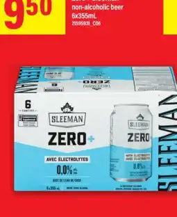 Maxi BIERE SANS ALCOOL ZÉRO SLEEMAN | non-alcoholic beer, 6x355mL offer