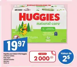 Maxi LINGETTES POUR BÉBÉS 9/10X HUGGIES | baby wipes, 336-704's offer