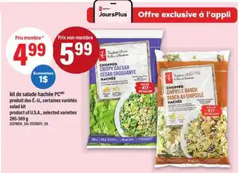 Maxi KIT DE SALADE HACHÉE PC | salad kit, 285-369 g offer