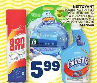 Marché Bonichoix SCRUBBING BUBBLES WINDEX (765 mL), FANTASTIK (650 mL) OR BON AMI (560 g) CLEANER offer