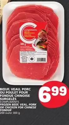 Marché Bonichoix COMPLIMENTS FROZEN BEEF, VEAL, PORK OR CHICKEN FOR CHINESE offer