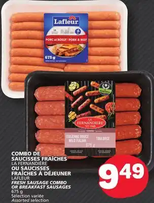 Marché Bonichoix LAFLEUR FRESH SAUSAGE COMBO OR BREAKFAST SAUSAGES offer