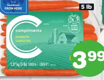 Marches Tradition COMPLIMENTS CARROTS offer